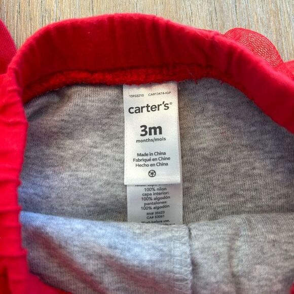 Baby Girl Valentine’s Day Four Piece Outfit Bundle Size 3 months Color Red White - Picture 6 of 7